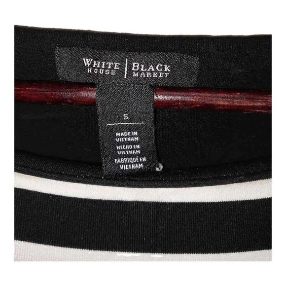 3/4 sleeve striped dress by White House Black Market.  Size small - Picture 3 of 3